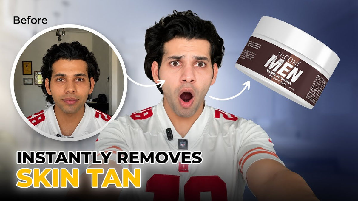 Niconi Men Enzyme De-Tan Pack For Face & Body (300g)
