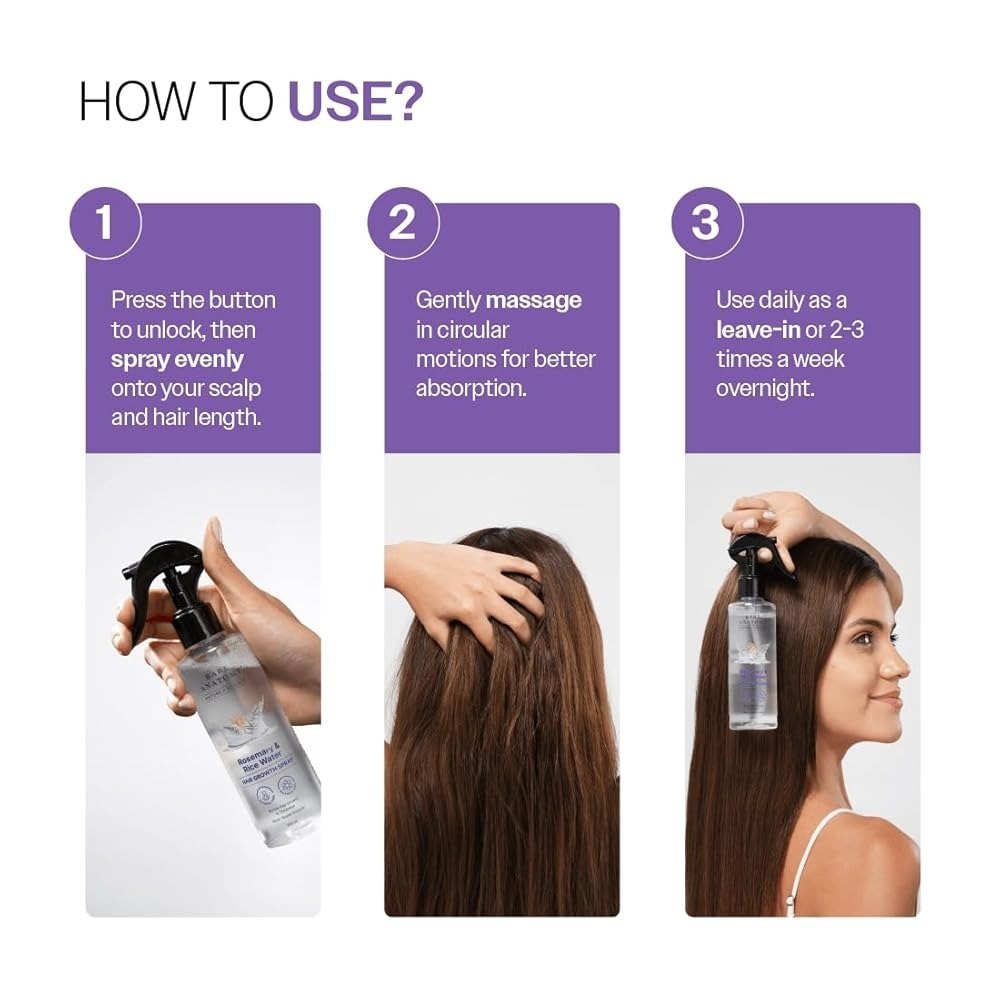 Bare Anatomy Rosemary & Rice Water Hair Growth Spray