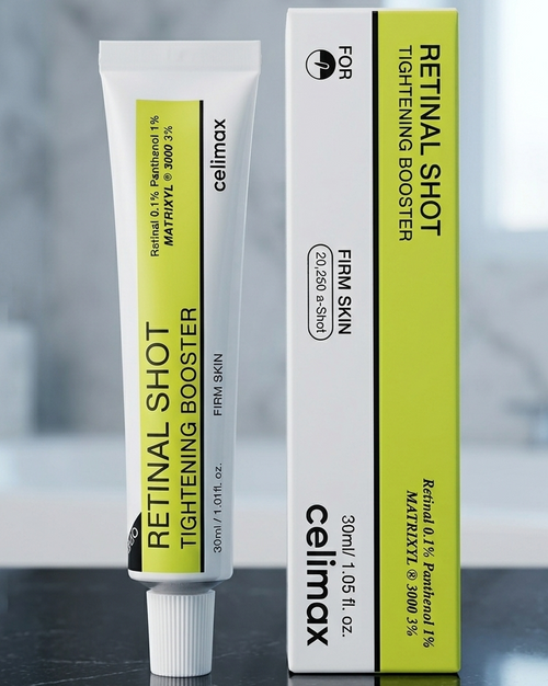 Celimax The Vita A Retinal Shot Tightening Booster – 0.1% Retinal, Matryxyl 3% | Pore Minimizer, Anti-Wrinkle, Firming Booster| 30ml