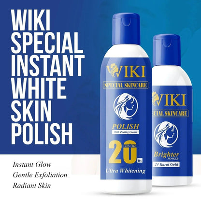 2 In 1 Wiki Skin Polish | Exfoliating & Brightening Face and Body Scrub (237ml)
