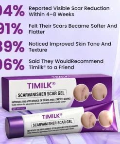 TIMILK Advanced Scarvanisher Gel | Fast-Acting Scar & Stretch Mark Reduction | 30g