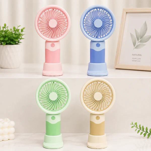 Rechargeable Mini Handheld Portable Fan ( Mix Design)