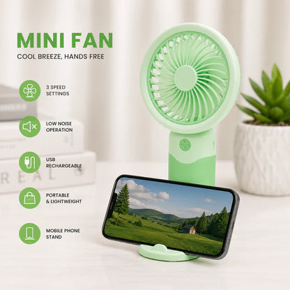 Rechargeable Mini Handheld Portable Fan ( Mix Design)