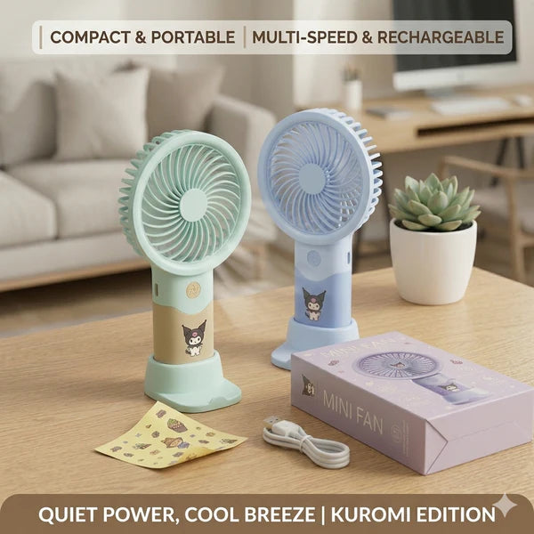 Rechargeable Mini Handheld Portable Fan ( Mix Design)