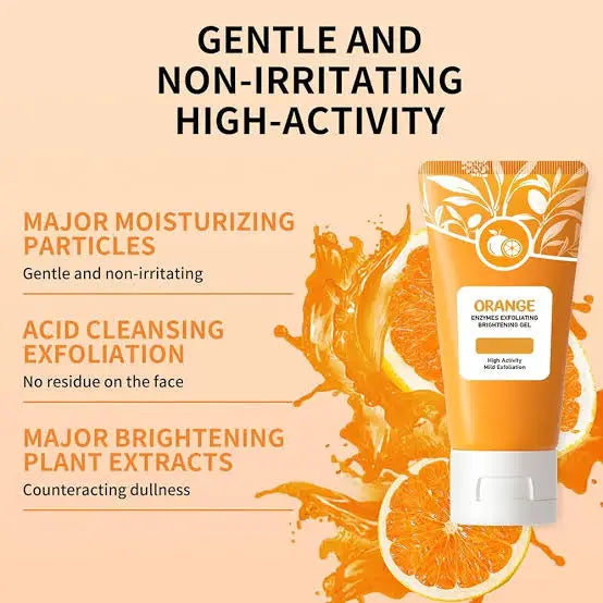 orange enzymes exfoliating brightening gel