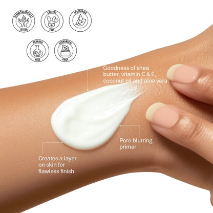 Flicka Silk Touch 3-in-1 Primer Moisturizer with SPF | Pore Blurring | Flicka Cosmetics